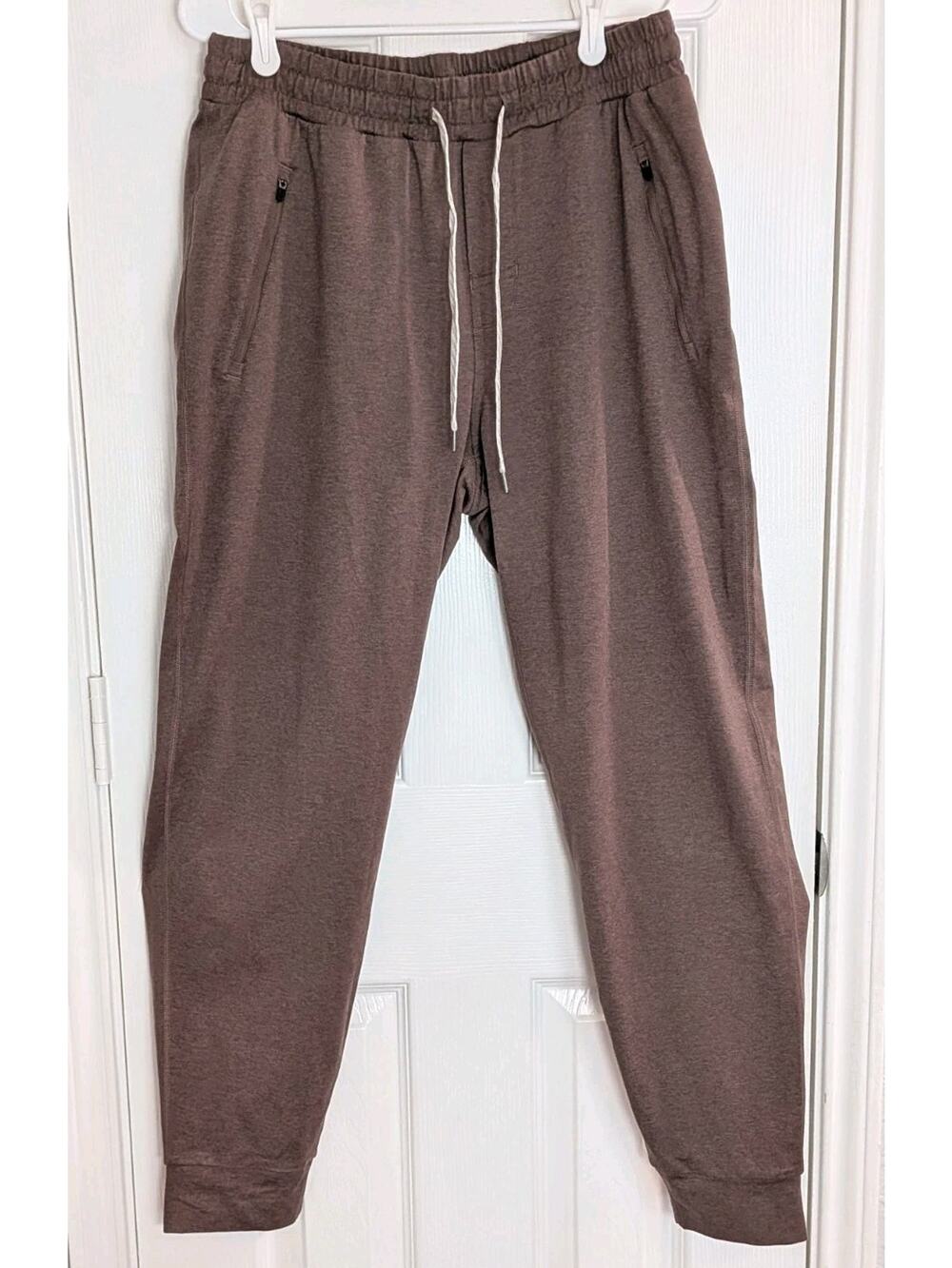 Vuori Ponto Performance Jogger Heather Brown Mens Large V438 Sweatpants